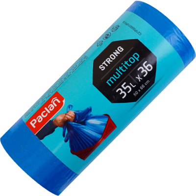 Saci de gunoi 35 l Multitop Blue 36 buc Paclan